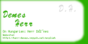 denes herr business card